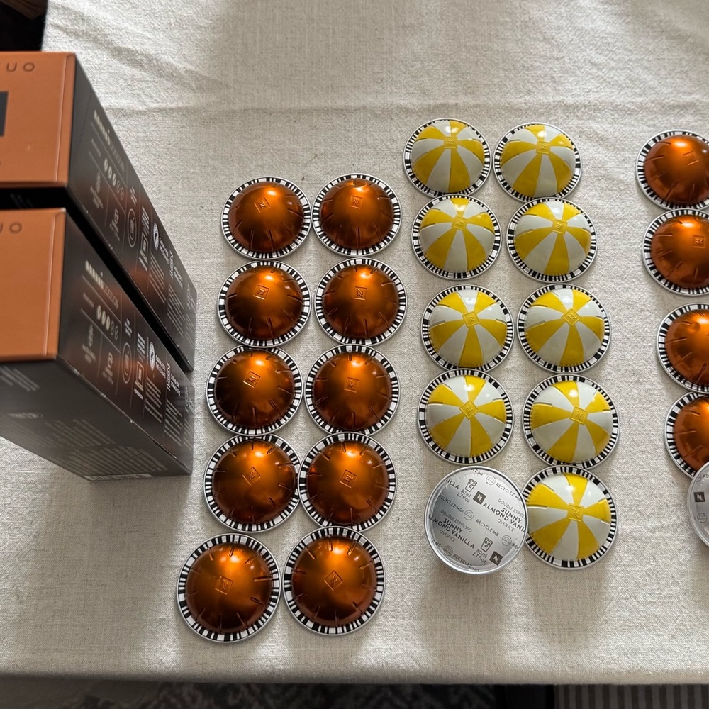 Nespresso Vertuo- Orafio and Sunny Almond Vanilla